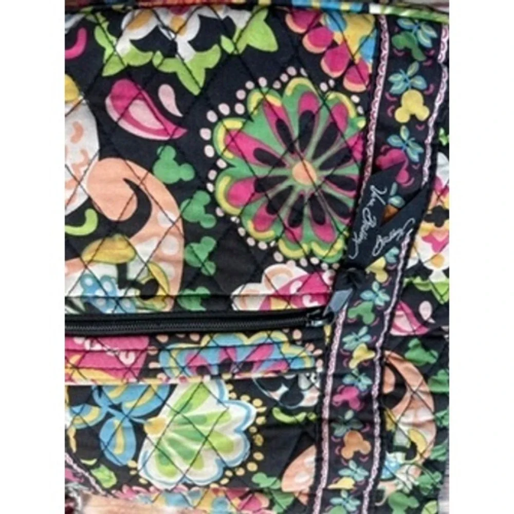 Vera Bradley‎ Disney Mickey Mouse Paisley Celebration Quilted Hipster Crossbody